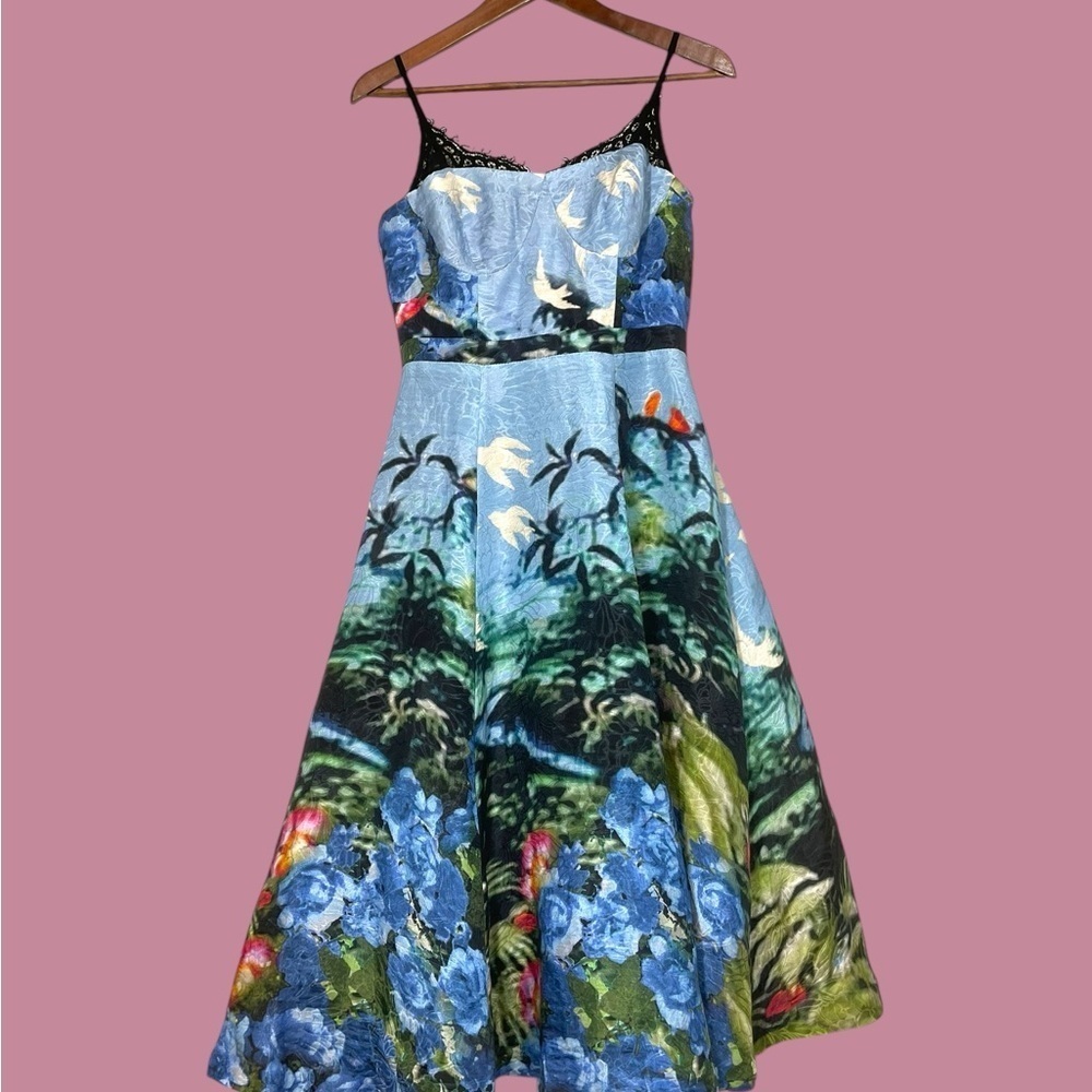 Anthropology x Tracy Reese Scenic View Linen Silk NWT Size 6 - Picture 15 of 16